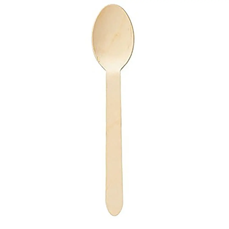 6" Wooden Cutlery Spoon